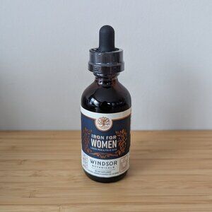 Windsor Botanicals Iron for Women – Liquid Iron & Folic Acid Supplement – 2 floz